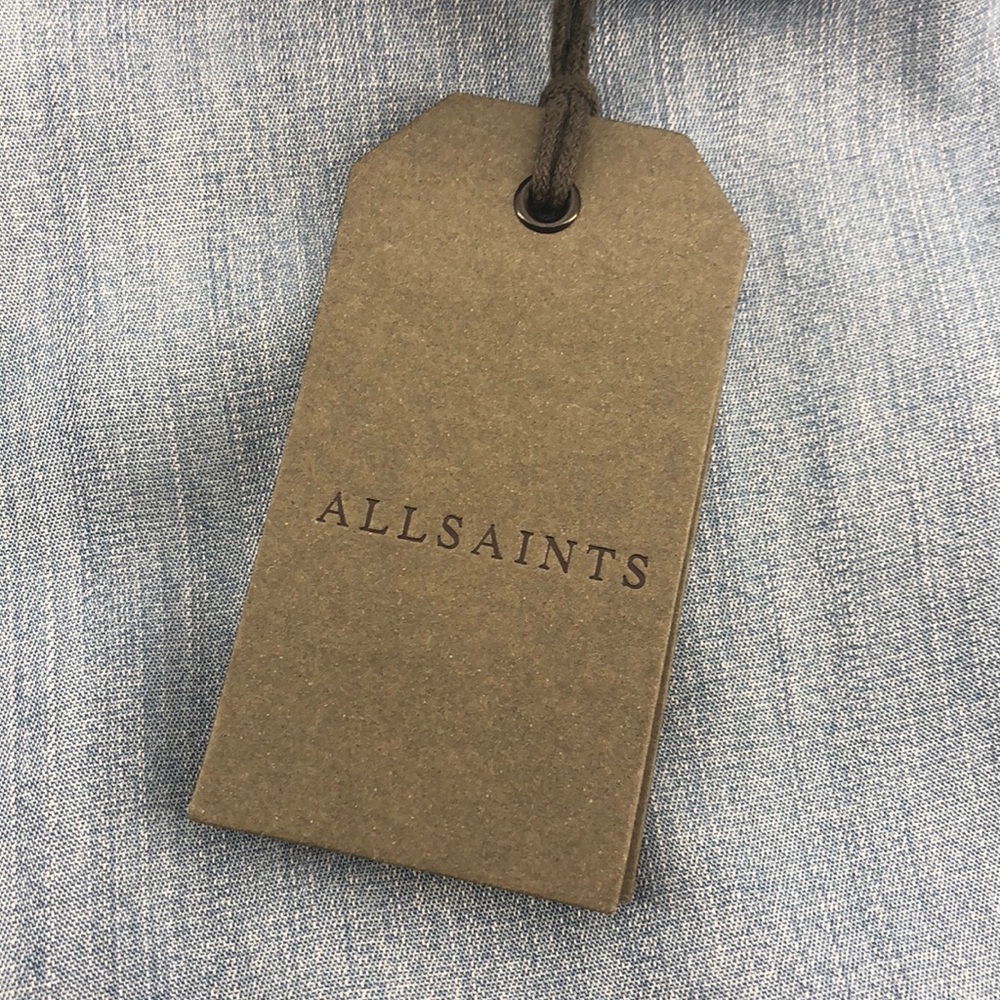 All Saints Polly Ruffle Dress Medium NWT - Picture 6 of 8